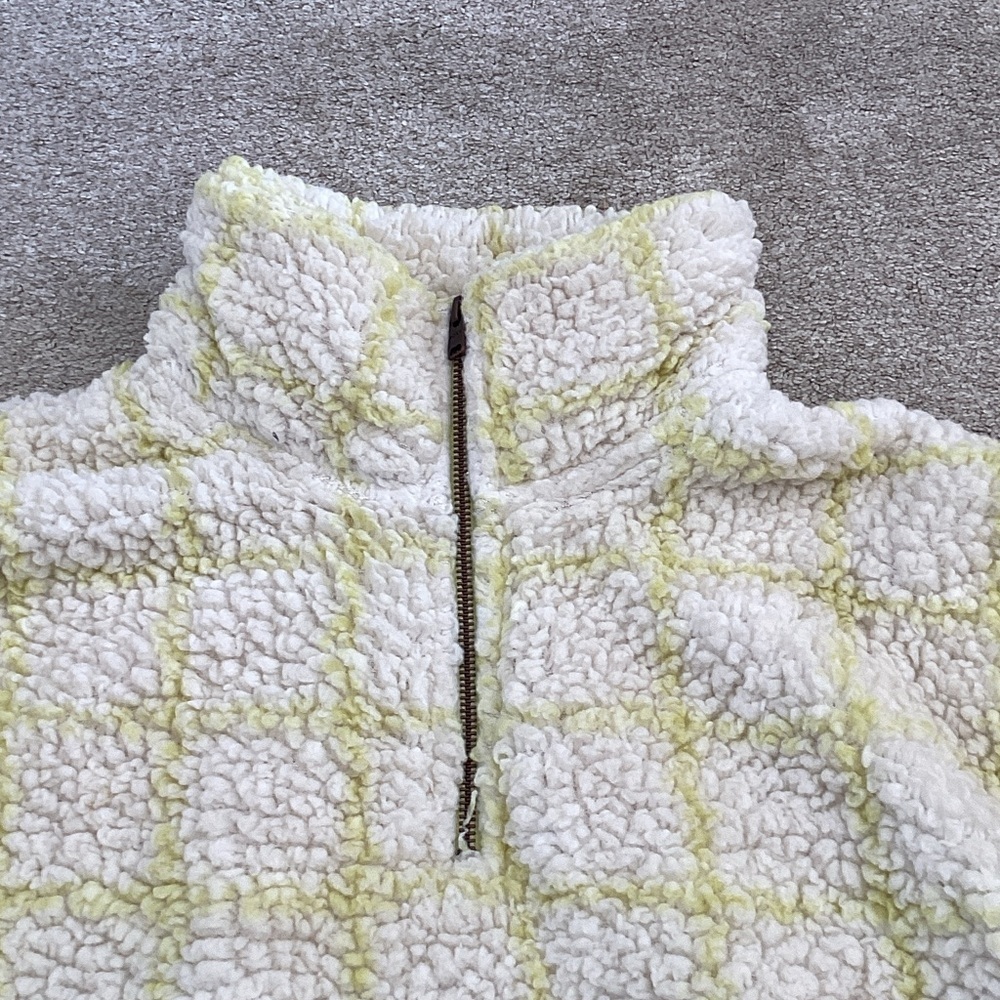 Roxy Cream and Yellow Teddy Jacket medium - Picture 5 of 6